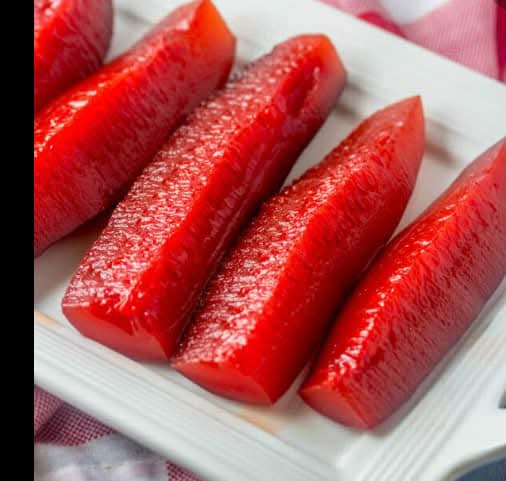 Pickle and cinnamon sugar pecans